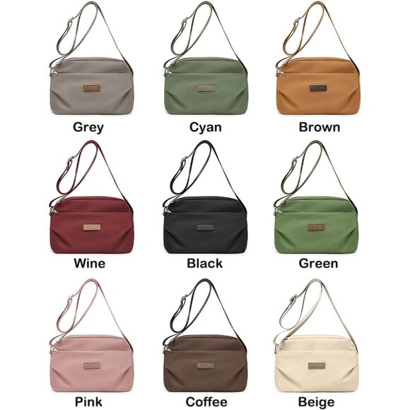 Small Nylon Crossbody Bag Women Waterproof Lightweight Travel Purse - Picture 3 of 7